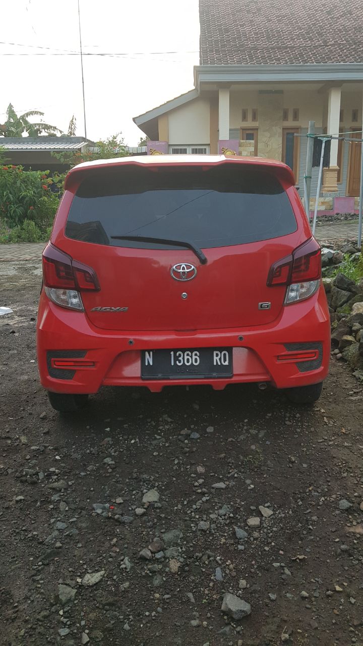 tampilan eksterior mobil toyota agya